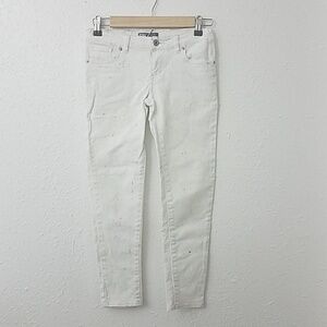 𝅺levi's cropped denim legging 12 Reg white jeans